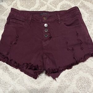 Angel Kiss high waisted Maroon Shorts junior 9
